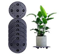 Tefola Lot de 6 pots de fleurs en maille - Grille pour bonsaï - Soucoupe en plastique - Pour l'intérieur et l'extérieur - Grille de drainage - 40 cm