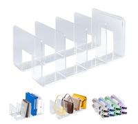 Tefola Organiseur de portefeuille, étagère de penderie, étagère de rangement en acrylique, organiseur divisé imperméable en plastique transparent pour sacs à main, sacs à main, articles de toilette de