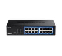 TRENDnet Commutateur TEG-S17D 16 ports Gigabit 10/100/1000 Montable sur rack Conformité TAA