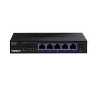 TRENDnet, TEG-S350, Commutateur Non géré 5 Ports 2,5 G, 5 Ports 2,5 GBASE-T, capacité de Commutation 25 Gbit/s, sans Ventilateur, Montage Mural