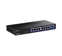 TRENDnet Commutateur multiprise 9 Ports, TEG-S591, 8 Ports RJ-45 2,5 G, 1 Port RJ-45 10G, capacité de Commutation 60 Gbit/s, Protection à Vie, Noir