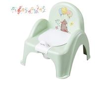 TEGA BABY® Boîte à musique Potty Tale, chaise, vert forêt