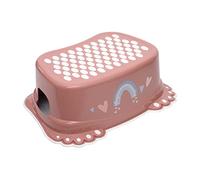 TEGA BABY Meteo Tabouret pour Enfant avec Fond antidérapant et Surface pour Cuisine Salle de Bain pour Soutien à l'apprentissage de la propreté, brossage des Dents en Plastique certifié TÜV Rose