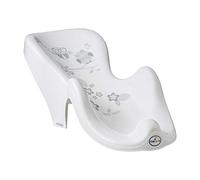 Tega Baby ® Siège de bain anatomique pour bébé avec fonction antidérapante pour baignoire | Chaise de bain ergonomique en plastique de haute qualité | 0-12 mois, Motif:Chouette - blanc