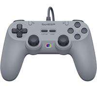 Tegenaria Lite Manette de Jeu Filaire ¿ 1000Hz, Ultra-Faible Latence, Joysticks à Effet Hall, 2 Boutons Arrière ¿ Compatible Switch/PC/Android/iOS ¿ Gris Rétro