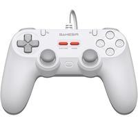 Tegenaria Lite Manette De Jeu Filaire Pour Pc,1000hz De Fréquence D'interrogation,Manettes À Effet Hall Et 2 Boutons Amovibles,Turbo,Manette De Jeu Pc Pour Steam/Android/Ios/Switch(Blanc)