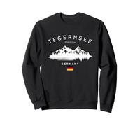 Tegernsee Bavière Allemagne Mountain Resort Drapeau allemand Sweatshirt