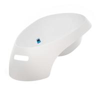 MonMobilierDesign TEGGI Baignoire ergonomique bébé avec thermomètre Blanc Blanc G