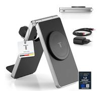 TEGLER Chargeur Induction iPhone - Station de Charge Apple 3 en 1, Station Recharge Rapide 20W en Aluminium Premium, Support 3 en 1 pour iPhone, Apple Watch et AirPods