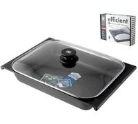 Teglia Antiadhésive Efficient Avec Couvercle 41x29 Transparent Pinti Inox