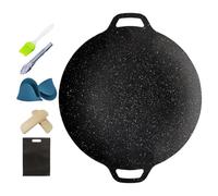 Teglia Per Grill coréen Generica - Piastra In Ghisa Anti-adhérent In Stile Coreano pour barbecue, accessoire multifonction portable pour campeggio, pique-nique et barbecue All'aperto