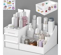 TEGOVA Rangement Maquillage Multifonctionnel avec Tiroirs, Organisateur de Maquillage pour Commode et Salle de Bain