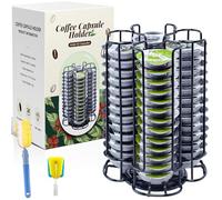 TEGOVE Porte-Capsules de Café Compatible avec Tassimo,Supports pour Capsules de Café for Tassimo,Support à capsules à Café,360° Porte Capsule,Grande capacité Peut contenir 52 capsules(Noir)