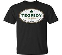 Tegridy Farms T Shirt Funny Birthday Cotton Tee Vintage Gift for Menm Black L