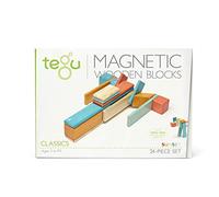 Tegu : Classics - Sunset | Jeu de construction magnétique en bois | À partir de 3 ans