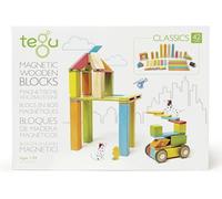 Tegu Jeu de Construction - Blocs de bois Magnétiques - 42 pièces - Couleurs