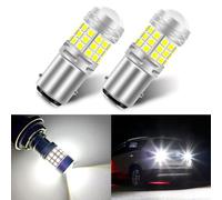 Teguangmei 1157 LED Ampoules BAY15D P21/5W 4W Ultra Lumineux Blanc 6000K 3030 42SMD LED Frein de Recul Arrêt Arrière Feux de Brouillard Arrière Position Feu Arrière 12-24V (2 PCS)