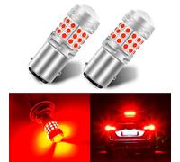 Teguangmei 1157 LED Ampoules BAY15D P21/5W 4W Ultra Lumineux Rouge 3030 42SMD LED Frein de Recul Arrêt Arrière Feux de Brouillard Arrière Position Feu Arrière 12-24V (2 PCS)