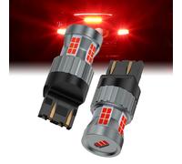 Teguangmei 7443 7444 7444NA 7443A Ampoules LED 23W 12V Super Lumineuses Rouge Canbus Sans Erreur Anti Hyper Flash T20 W21W T3 Feu de Freinage Feu de Queue Feu de Stop, 2 Pièces