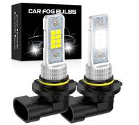 Teguangmei 9012 Ampoules LED Antibrouillard 10000LM 6500K Blanc 600% Lumière, CSP Chips HIR2 9012 Antibrouillard LED, Taille D'origine, Prêt à L'emploi, 2 Pièces