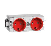 tehalit Tehalit Prise double rouge C-Profil GS2000 vrt Quantité:1