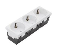 tehalit Tehalit Prise Schuko Mosaik triple 45x135 ESR333 blanc Quantité:1