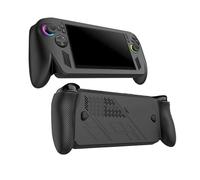 TEHAOUU Coque de protection en silicone compatible avec ASUS ROG Xbox Ally X, couverture complète antichoc avec 4 poignées de pouce (noir)