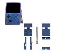 TEHAOUU Coque de protection en silicone pour ANBERNIC RG40XXV - Antidérapante, anti-chute, lavable, anti-rayures, anti-poussière, anti-chocs - Avec lanière - Boîte de rangement pour console de jeu