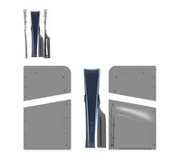 TEHAOUU Coque de protection pour Sony PS5 Pro Digital Edition Skin ABS Hard Shell Anti-rayures anti-poussière étanche Coque de console de jeu Accessoire de remplacement (noir transparent)