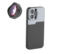 TEHAOUU Coque de téléphone et objectif macro 75 mm compatible avec iPhone 16/17, coque de protection à filetage 17 mm et accessoire de photographie macro mobile (14 Pro Max)