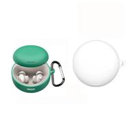 TEHAOUU Coque en silicone compatible avec Soundcore Sleep A30 - Housse de protection antichoc et anti-poussière pour écouteurs (blanc)