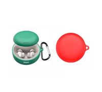 TEHAOUU Coque en silicone compatible avec Soundcore Sleep A30 - Housse de protection antichoc et anti-poussière pour écouteurs (rouge)