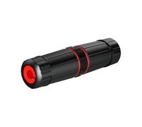 TEHAOUU Coupleur RJ45 étanche compatible avec les câbles Cat5e/Cat6/Cat7 - Indice IP68, prise en charge 10 Gbit/s, blindé en métal pour réseau extérieur et intérieur (noir)