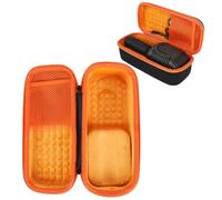 TEHAOUU Étui de rangement compatible avec JBL KMC600, sac de transport anti-poussière pour micro, étui de protection rigide en EVA pour karaoké en plein air et rangement de voyage (orange)