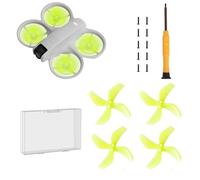 TEHAOUU Lot de 4 hélices colorées pour drone DJI Neo - Faible bruit - Légères et durables - Accessoires DJI Neo - Pièces de rechange rapides - Vert