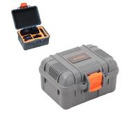 TEHAOUU Mini sac de protection pour Osmo Action 5Pro/4/3, étui de rangement étanche et sécurisé résistant aux chocs pour transport en plein air voyage film Vlog caméra accessoire, gris, Étanche