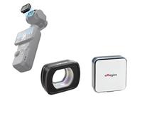 TEHAOUU Objectif à fixation magnétique compatible avec objectif grand angle/macro DJI OSMO Pocket 3 - Accessoires combinés - Verre optique multicouche à fixation magnétique (objectif grand angle)