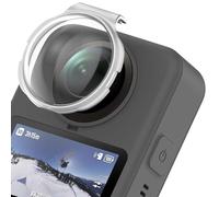 TEHAOUU Protection en verre optique compatible avec caméra panoramique DJI OSMO 360 - Étui de protection pour filtre Osmo (Argent)