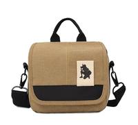 TEHAOUU Sac en toile pour appareil photo sans miroir, étui pour appareil photo numérique Home DV, pour Canon et pour appareils photo numériques Fujifilm Teleobjectif, sac à bandoulière (Kaki)