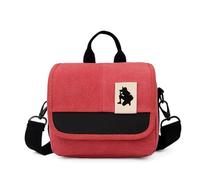 TEHAOUU Sac en toile pour appareil photo sans miroir, étui pour appareil photo numérique Home DV, pour Canon et pour appareils photo numériques Fujifilm Teleobjectif, sac à bandoulière (rouge)