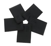 TEHAUX 1 Jeu Ensemble De Permis De Conduire Porte-Carte Femme Titulaires Clé Licence Petit Titulaire d'un Titre Mince Rose Portefeuille D'identité Voitures Black PU 5 Pièces