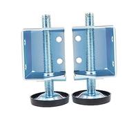 TEHAUX 1 Paire Meuble Réglables Acier pour Armoires Lot Patins de Nivellement pour Protéger Sol et Assurer la Stabilité des Meubles