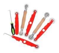 TEHAUX 1 Set Kit de Réparation D'écran et Outil à Rouleau en Alliage Abs pour Porte et Fenêtre, Design Ergonomique Réduisant la Fatigue, pour Travaux de Décoration et Réparation