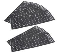 TEHAUX 10 Autocollants Clavier Universels en PVC, Protecteur Pratique sans Colle Résiduelle, pour Bureau et École, Lot de 10 Pièces