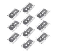 TEHAUX 10 Cassettes Audio Vierges de 30 en Plastique pour Projets DIY et Éducation Performance Audio Stable et Style Vintage Nostalgique