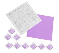TEHAUX 10 Pièces Cartes Anniversaire Papier Blanc avec Intérieur Cartes de Vœux Élégantes Découpées pour Femmes et Filles Invitations Fête Anniversaire Style Européen