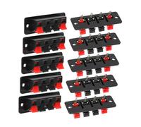 TEHAUX 10 pièces Connecteur de Fil pour Haut-Parleur Borne de Raccordement Rapide avec Mécanisme de Serrage Sécurisé et Installation Facile et Fiable