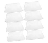 TEHAUX 10 pièces Grillades Jetables Aluminium Grill Rectangulaire Résistant Haute Température Doublures Barbecue Pratiques pour Cuisson Uniforme Extérieure et Intérieure