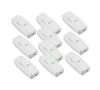 TEHAUX 10 Pièces Interrupteur de Remplacement à Bouton Simple pour Lampe de Chevet Pack de Commande Unipolaire Sécurisée pour Câbles Ligne