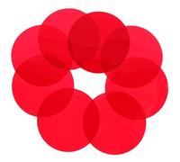 TEHAUX 10 Pièces Lot de 10 Films Gélatine Couleur Rouge 66 Mm pour Projecteur Photo Filtres Effet Coucher de Soleil pour Lumière D'ambiance et Studio, Diffuseurs Solaires Compatibles